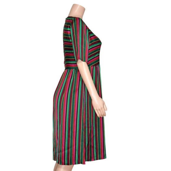 SÉZANE Leona Midi Dress, Multicolor Stripe, FR38/US6 - Picture 11 of 11